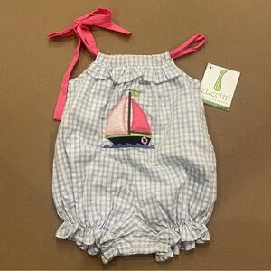 Zuccini Kids Girls Sailboat Rose Bubble Size 3 Months New With Tags